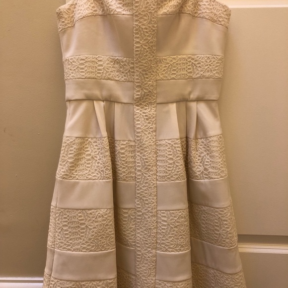 BCBGMaxazria Strapless Striped Dress NWOT - Picture 3 of 8